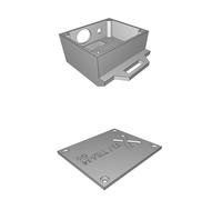 Custodia Adattatore DC Batteria Parkside X20V Jack 5.5mm Saldatore 3D
