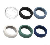 Custodia adattiva in silicone per Oura per anello 5, si adatta naturalmente alla forma dell'anello mentre supporta stili di vita attivi e sedentari (10-13 6 pezzi B)