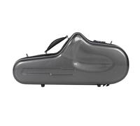 Custodia Al Sassofono Alto con Blocco, Custodia per Trasporto Duro in Plastica Rinforzata in Fibra, Tracolla Staccabile, Fodera Peluche Nera, Compartimenti di Conservazione