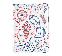 Custodia alla moda per passaporto vaccino per ragazze, ragazzi, donne e uomini, regalo di viaggio per il 4 luglio giorno dell'indipendenza degli Stati Uniti, bianco, Multicolore, 1 Size, Casual