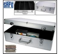 Custodia Alluminio CD DVD Argento Stella Safe 214 Per 144 DVD Blue-Ray IN