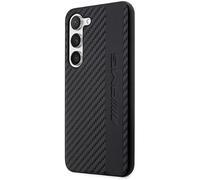 Custodia AMG AMHCS23MBLSCA S23+ S916 - Custodia rigida in carbonio a strisce ed embossed