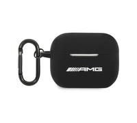 Custodia AMG per AirPods Pro, nera - Logo grande in silicone