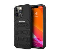 Custodia AMG per iPhone 14 Pro Max, nero - Custodia robusta con linee di rilievo