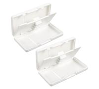 Custodia Ance Oboe Abs Bianca, Organizer 6 Slot, 2 Pezzi | Ance Doppie, Compatibile, Uso Viaggio e Performance, Set 6 Scomparti e Gusci Protettivi