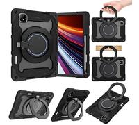 Custodia anti-ingiallimento per tablet Custodia for Bambini for Honor Pad GT Pro 12.3" / MagicPad 2 . Cover Tablet, in TPU Resistente Antiurto Cavalletto Robusta Protettiva con Tracolla(Siyah)