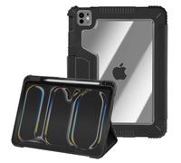 Akashi, Custodia antiurto per iPad Pro 13 2024 Funzione stand Angoli rinforzati, nero