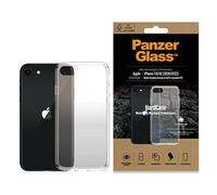 Custodia antibatterica PanzerGlass trasparente per iPhone SE 2022, stile militar