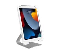 Custodia antifurto e supporto - CTA Solid Metal Security Lock Case con regolazione dell'angolo di 180° - Compatibile con iPad 5th-9th Gen, iPad Air 1-3 e iPad Pro 9.7 e 10.5" (PAD-ASCS10W) - Bianco