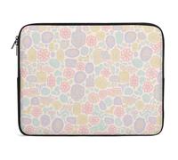 Custodia antiurto in neoprene con stampa graffiti fronte/retro, adatta per MacBook da 10, 12, 13, 15, 17 pollici, dispositivi HP, leggero e design con cerniera di facile accesso (12", J)