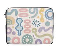 Custodia antiurto in neoprene con stampa graffiti fronte/retro, adatta per MacBook da 10, 12, 13, 15, 17 pollici, dispositivi HP, leggero e design con cerniera di facile accesso (13", K)