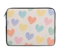 Custodia antiurto in neoprene con stampa graffiti fronte/retro, adatta per MacBook da 10, 12, 13, 15, 17 pollici, dispositivi HP, leggero e design con cerniera di facile accesso (F, 10")