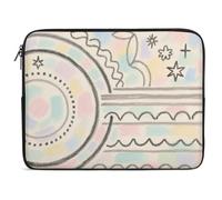 Custodia antiurto in neoprene con stampa graffiti fronte/retro, adatta per MacBook da 10, 12, 13, 15, 17 pollici, dispositivi HP, leggero e design con cerniera di facile accesso (12", P)