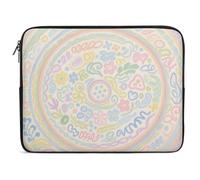Custodia antiurto in neoprene per laptop, con stampa graffiti fronte/retro, adatta per MacBook da 10, 12, 13, 15, 17 pollici, dispositivi HP, design leggero e con cerniera di facile accesso (I, 13")