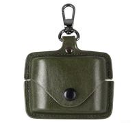 Custodia antiurto in pelle per Sony WF-1000XM6, con moschettone, sottile e flessibile, custodia per cuffie in blu scuro (verde scuro)