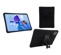Custodia antiurto in silicone compatibile con Lenovo Chromebook Duet EDU G2 11 pollici 2024 Tablet Custodia con supporto regolabile Funda(Black)