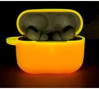 Custodia antiurto in silicone per AirPods Pro di seconda generazione (2022) (arancione fosforescente)