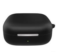 Custodia antiurto in silicone per Huawei FreeArc, guscio protettivo in gomma morbida con moschettone, custodia per auricolari contro le cadute, accessorio leggero in multiplo (nero)