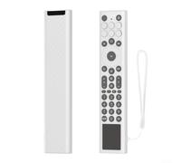 Custodia antiurto in silicone per telecomando HISENSE ERF6A66 con antiscivolo e completamente funzionale a tutti i comandi (bianco)