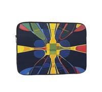 Custodia antiurto per laptop caleidoscopio con pittura ad olio colorata, custodia protettiva sottile da viaggio per 12 pollici