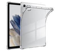 Custodia Apple compatibile con Samsung Galaxy Tab A9 + A 8 7 Lite 10.1 8.0 S9 Plus FE S10 S 7 6 / Redmi Pad Se / Mi Pad / 11 / HONOR Pad X 8, custodia protettiva trasparente antiurto in TPU (trasparen