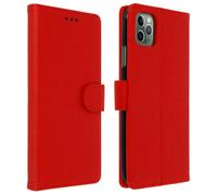 Avizar - Custodia Apple Iphone 11 Pro Portadocumenti Funzione Supporto Rosso - SPEDIZIONE GRATUITA