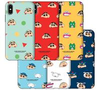 Custodia originale Crayon Shin-Chan Face Pattern Armour Galaxy S21 S21 Plus S...