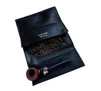 Custodia arrotolabile per pipa, tabacco, per la conservazione di tabacco, custodia idratante e accessori come manomissione per pipe, detergente per pipe, (nero)