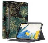 Custodia Art Leaf per Samsung Galaxy Tab S9 Plus/S9 FE Plus 5G 12,4" Tablet 2023, angoli di visualizzazione multipli con supporto per penna S, spegnimento automatico/wake per Galaxy Tab S9+