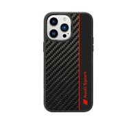 Custodia Audi Carbon Fibre Strip, nera - iPhone 14 Pro Max