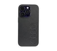 Custodia Audi in ecopelle, nera - iPhone 14 Pro Max