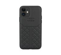 Audi Genuine AU-TPUPCIP12P-Q8/D1-BK - Custodia rigida in pelle per iPhone 12/12 Pro 6.1", colore: Nero