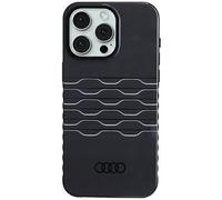Custodia Audi MagSafe nera per iPhone 15 Pro Max.