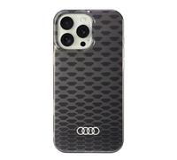 Custodia Audi MagSafe nera per iPhone 16 Pro Max.