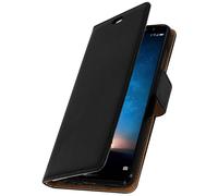 Custodia Huawei Opaco 10 Lite Cover Valvola Portafoglio Nero - Funzione Supporto