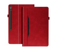 Avizar Custodia Tab S10 FE+ portafoglio con supporto, Rosso