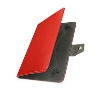 Custodia Universale Tablet 10 Pollici Similpelle Funzione Supporto Video Rossa