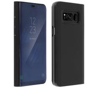 Custodia Valvola Traslucida Per Effetto Specchio Nero Samsung Galaxy S8 -