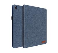 Cover Porta Carte iPad 9 2021 iPad 8 2020 iPad 7 2019 Tessuto blu