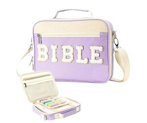 Custodia Bibbia LargeCapacityAdjustableStrap TravelStudy | ChurchScriptureBorsa per Chiesa Pastori Teologia Studenti Cristiani Incontri di Preghiera Viaggi Missionari Devozione Donne