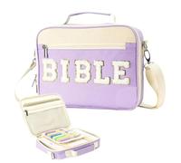 Custodia biblica - grande capacità organizer per libri | Scripture borsa per la chiesa, pastori, cristiani, preghiere, riunioni, missionari, culto della famiglia, viaggiatori, ragazze, signore