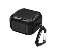Custodia bicolore per Samsung Buds 4 per Pro, con chiusura magnetica e design in fibra di carbonio, protezione rigida antiurto in tonalità verde-nero (tutto nero)