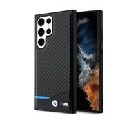 Custodia BMW in pelle di carbonio, nera - Galaxy S23 Ultra
