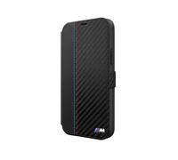 Custodia BMW iPhone 12 Mini, nera - Collezione M Custodia a libro con portafoglio