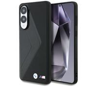 Custodia BMW Leather Oversized Stripes MagSafe per Samsung Galaxy S25 Edge nera - Nouvo