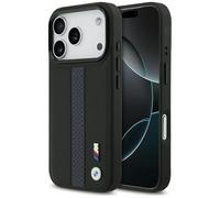 Custodia BMW M Perforated Stripe Logo MagSafe per iPhone 17 Pro, blu - Nouvo