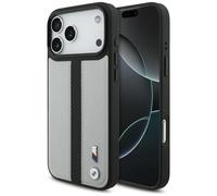 CG MOBILE BMW M - Logo a righe perforato, compatibile con custodia MagSafe per iPhone 17 Pro Max (grigio)