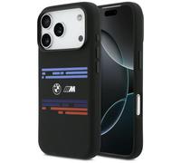 Custodia BMW M Silicon Horizontal Line MagSafe per iPhone 17 Pro nera - Nouvo