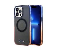 Custodia BMW per iPhone 14 Pro Max, grigio - Paraurti gradiente MagSafe