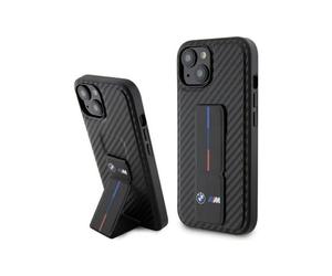 Custodia BMW per iPhone 15/14/13, trasparente - Grip Stand Smooth & Carbon
